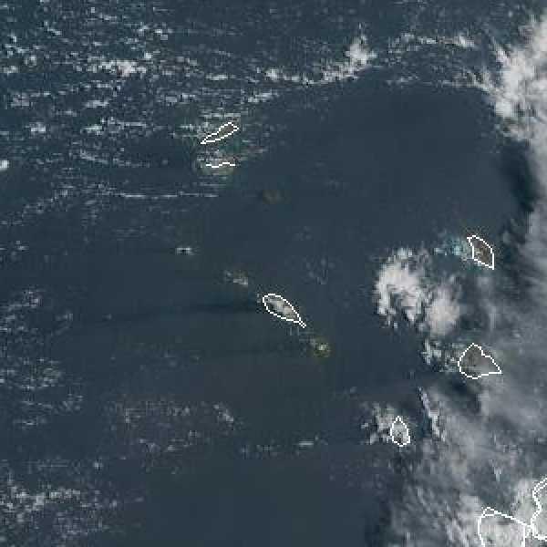 météo tropicale : Image satellite .