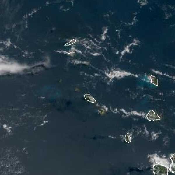 météo tropicale : Image satellite .