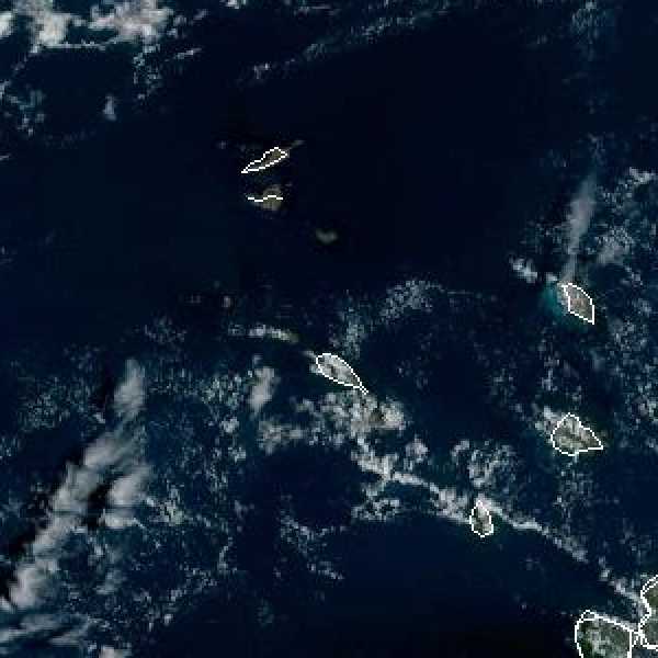 météo tropicale : Image satellite .