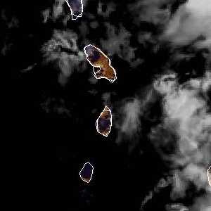 météo tropicale : Image satellite .