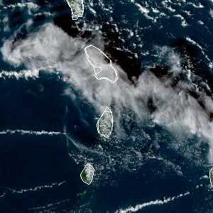 météo tropicale : Image satellite .