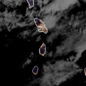 météo tropicale : Image satellite .