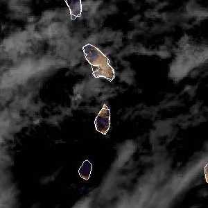 météo tropicale : Image satellite .