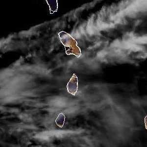 météo tropicale : Image satellite .