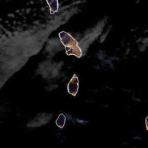 météo tropicale : Image satellite .