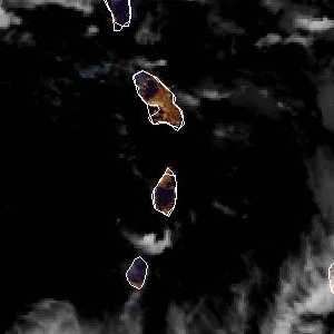 météo tropicale : Image satellite .