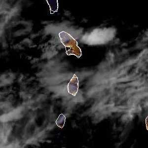 météo tropicale : Image satellite .