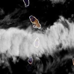 météo tropicale : Image satellite .