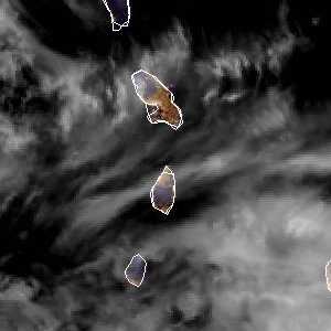 météo tropicale : Image satellite .