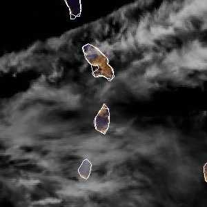 météo tropicale : Image satellite .