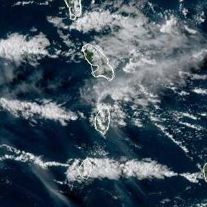 météo tropicale : Image satellite .