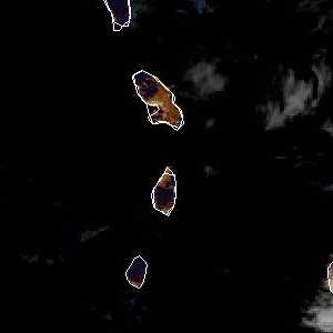 météo tropicale : Image satellite .