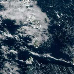 météo tropicale : Image satellite .