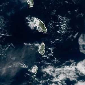 météo tropicale : Image satellite .