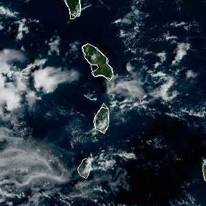 météo tropicale : Image satellite .