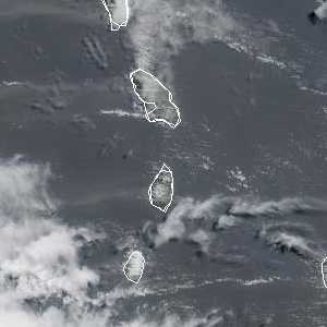 météo tropicale : Image satellite .