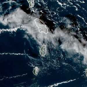 météo tropicale : Image satellite .