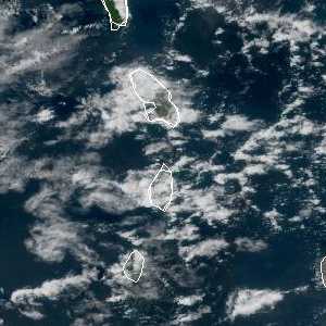 météo tropicale : Image satellite .