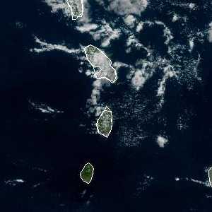 météo tropicale : Image satellite .