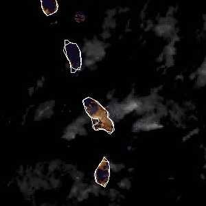 météo tropicale : Image satellite .