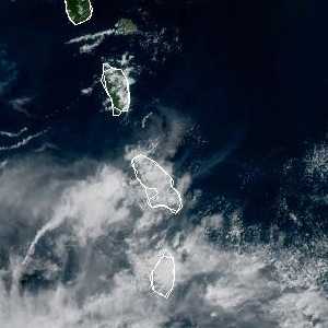 météo tropicale : Image satellite .