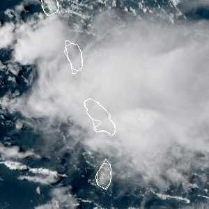 météo tropicale : Image satellite .