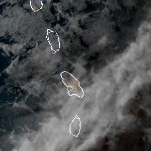 météo tropicale : Image satellite .