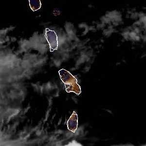 météo tropicale : Image satellite .