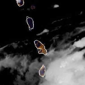 météo tropicale : Image satellite .