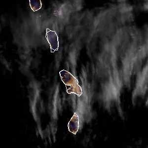 météo tropicale : Image satellite .