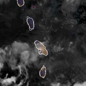 météo tropicale : Image satellite .