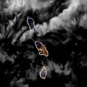 météo tropicale : Image satellite .
