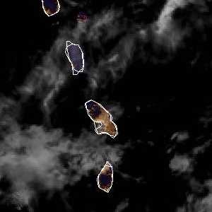météo tropicale : Image satellite .