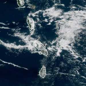 météo tropicale : Image satellite .