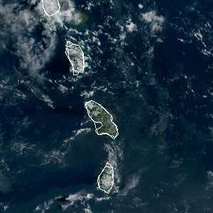 météo tropicale : Image satellite .