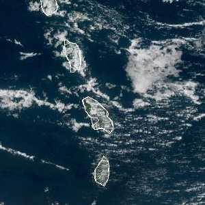 météo tropicale : Image satellite .