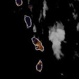 météo tropicale : Image satellite .