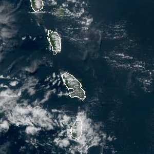 météo tropicale : Image satellite .