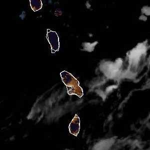 météo tropicale : Image satellite .