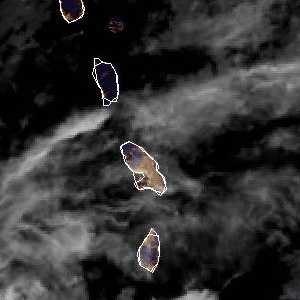 météo tropicale : Image satellite .