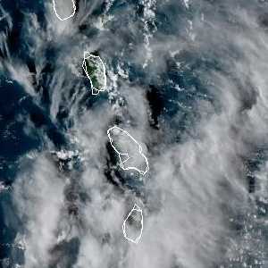 météo tropicale : Image satellite .