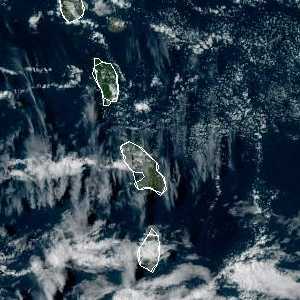 météo tropicale : Image satellite .