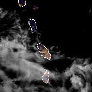 météo tropicale : Image satellite .