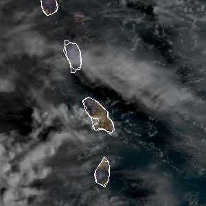 météo tropicale : Image satellite .