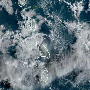 météo tropicale : Image satellite .