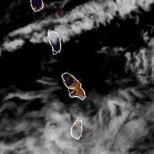 météo tropicale : Image satellite .