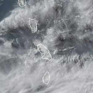 météo tropicale : Image satellite .