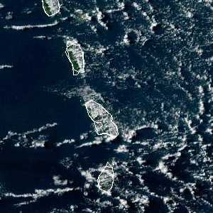 météo tropicale : Image satellite .
