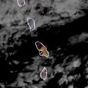 météo tropicale : Image satellite .