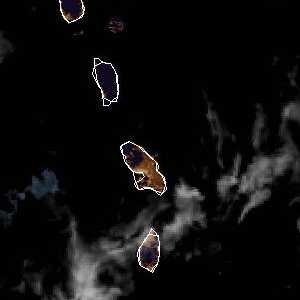 météo tropicale : Image satellite .